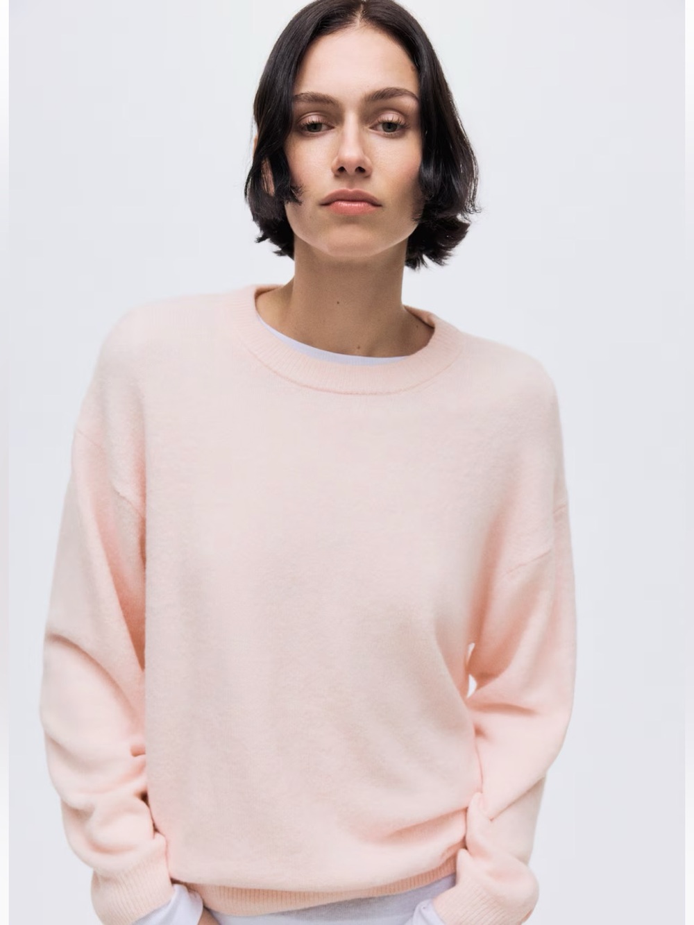 H&M Knit Sweater- NWOT, size XS, Light Pink